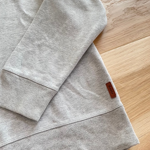 ROOTS 1/4 Zip Pullover Light Grey GUC - Picture 3 of 8